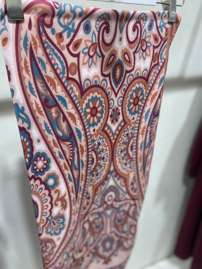 Etnik Desenli Somon Şal - Görsel 3