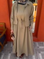 Çağla Yeşili Bella Gömlekli Elbise - Görsel 2