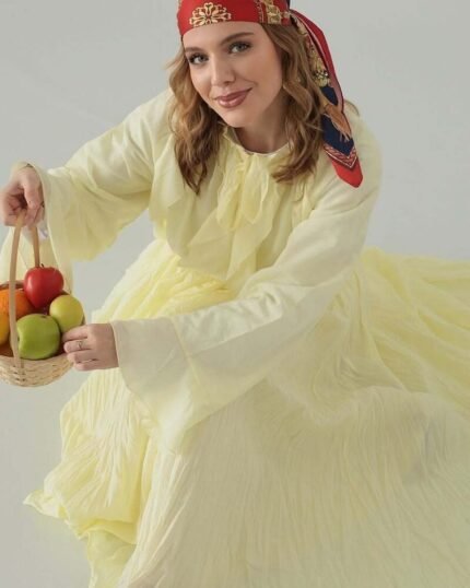 Butter Yellow Pamuk Vual Takım