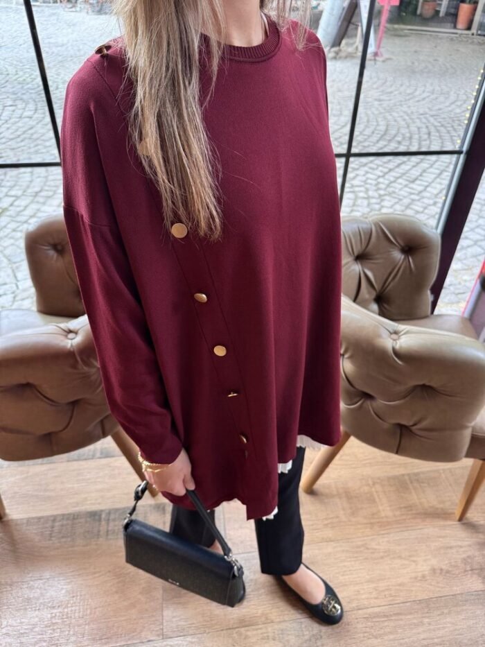 Bordo Triko Tunik