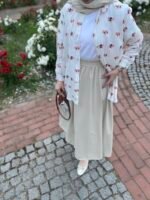 Bej Gabardin Etek - Görsel 2