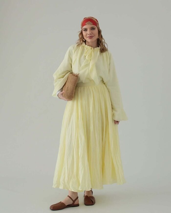 Butter Yellow Pamuk Vual Takım - Görsel 2