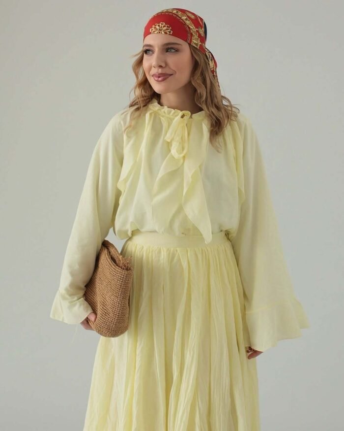 Butter Yellow Pamuk Vual Takım - Görsel 4